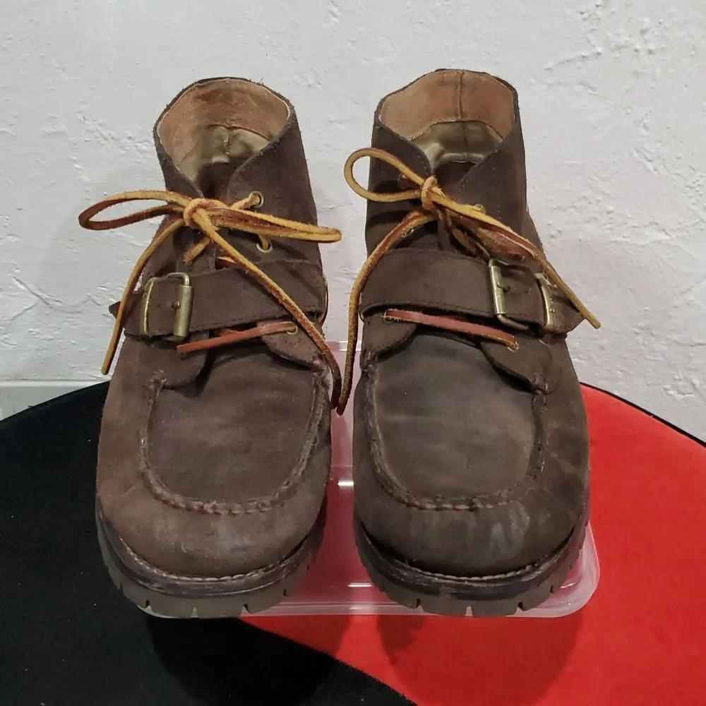 Polo Ralph Lauren Rumford Dark Brown Chukka Boots Size 10.5 D
